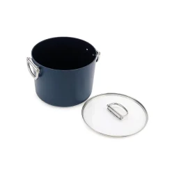 Joseph Joseph Space 25cm Non-Stick Folding Handle Stock Pot & Lid - Midnight Blue