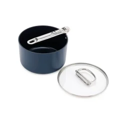 Joseph Joseph Space 19cm Non-Stick Folding Handle Saucepan & Lid - Midnight Blue