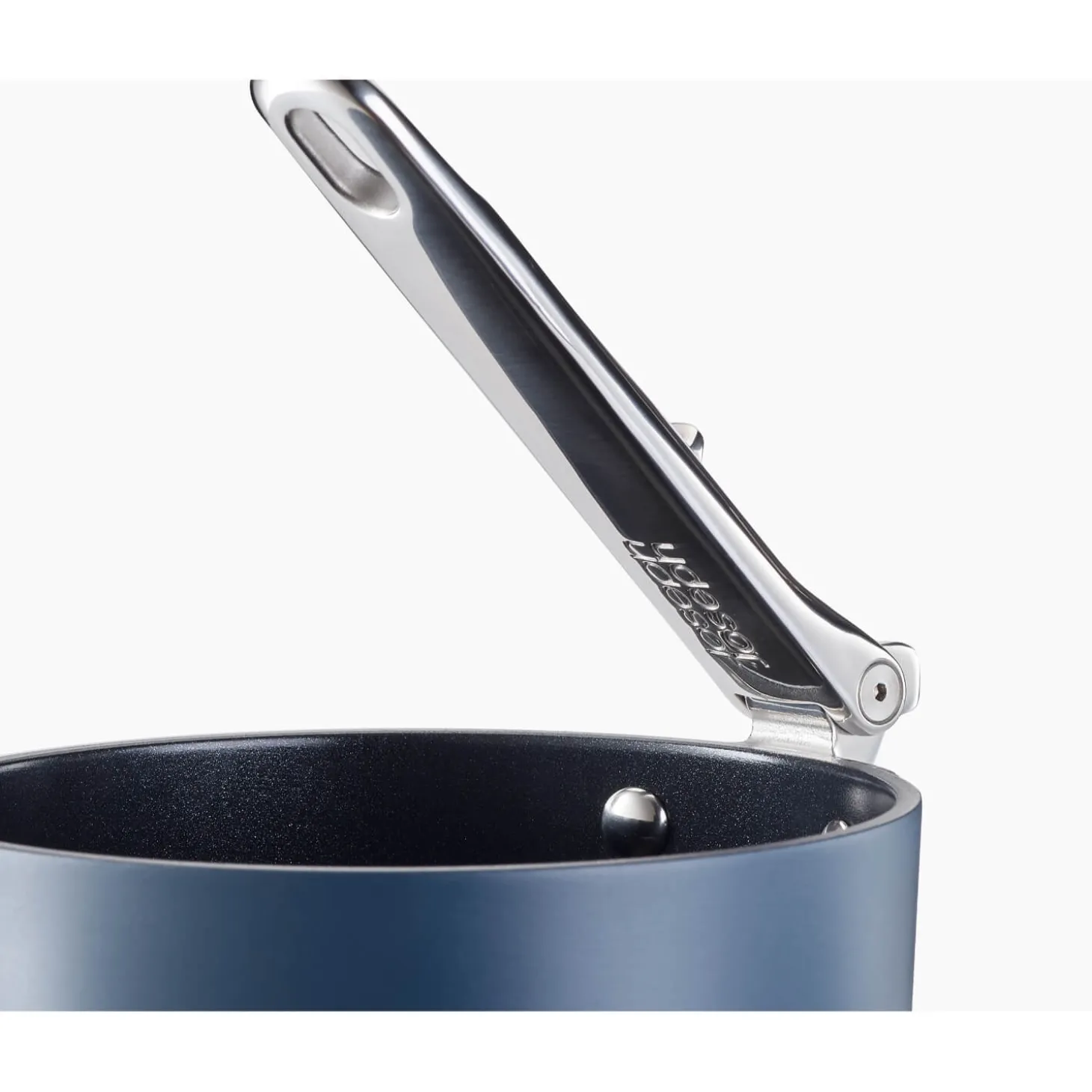 Joseph Joseph Space 19cm Non-Stick Folding Handle Saucepan & Lid - Midnight Blue