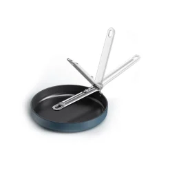 Joseph Joseph Space 24cm Non-Stick Folding Handle Frying Pan - Midnight Blue
