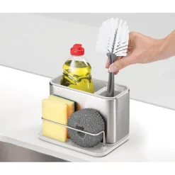 Joseph Joseph Surface Stainless Steel Sink Tidy - Light Stone