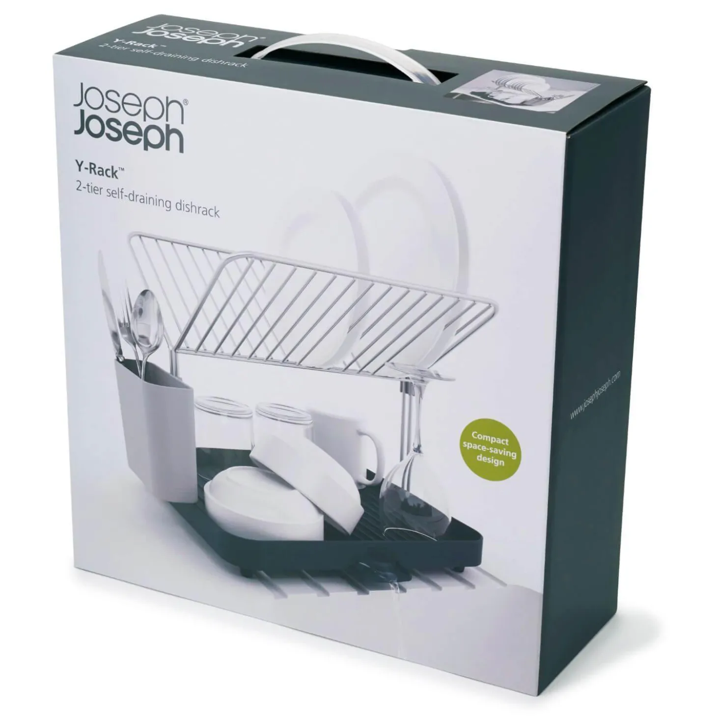 Joseph Joseph Y-Rack 2 Tier Dish Rack - Grey