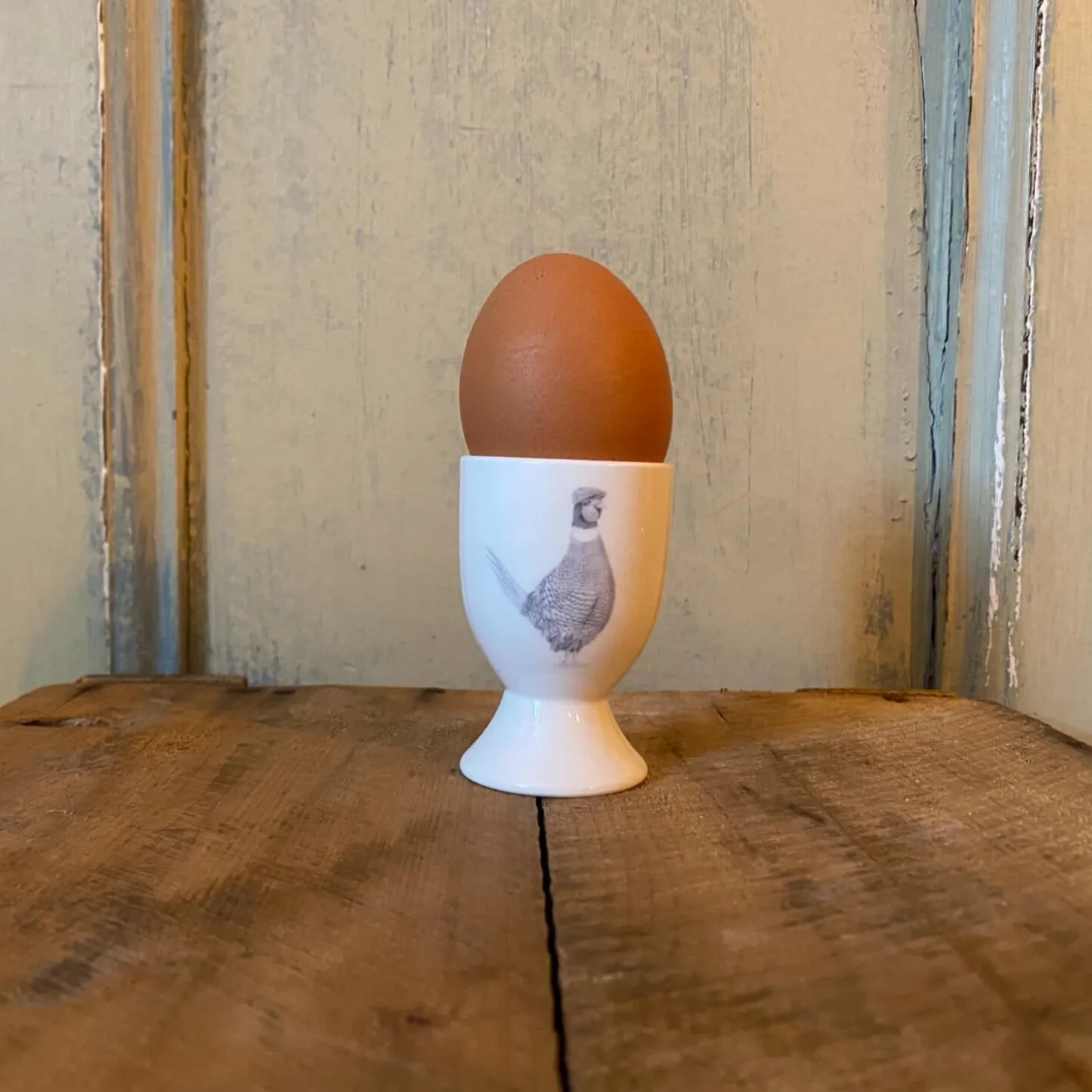 Katherine Sheard Fine China Egg Cup - Perry Pheasant