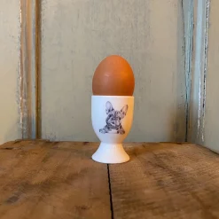 Katherine Sheard Fine China Egg Cup - Stanley Frenchie