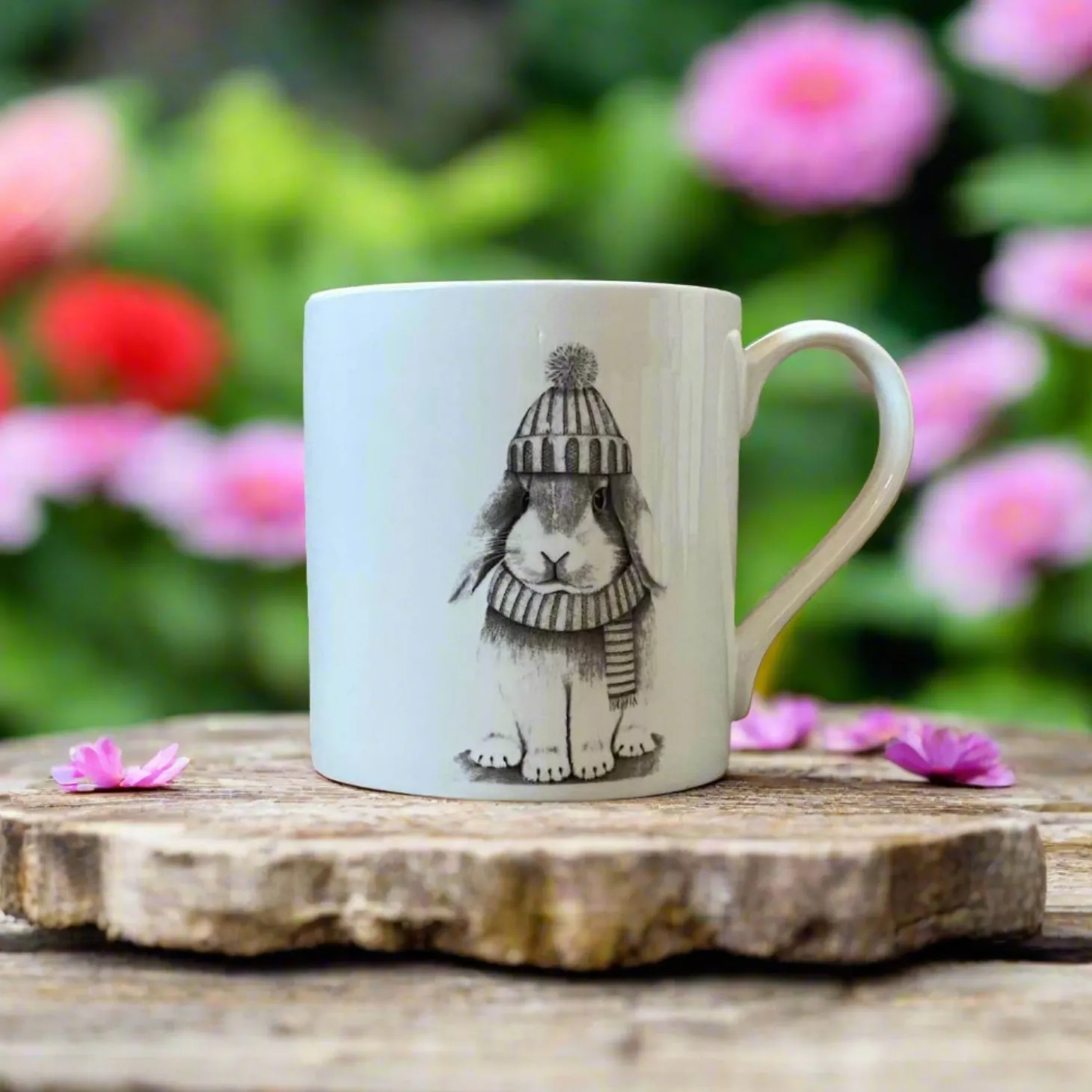 Katherine Sheard Fine China 380ml Mug - Bobble Bunny