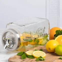 Kilner Glass Fridge Drinks Dispenser - 3 Litre