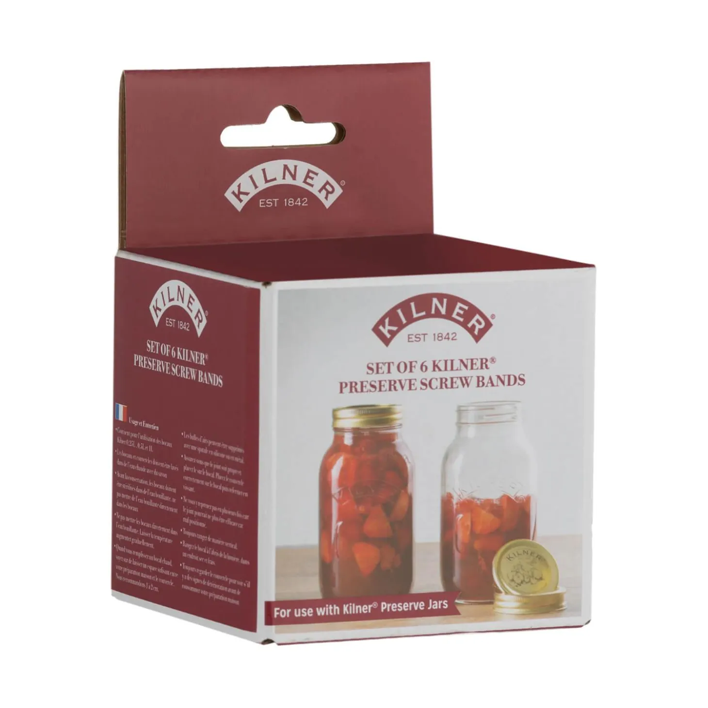 Kilner Jar Screw Bands - Pack of 6