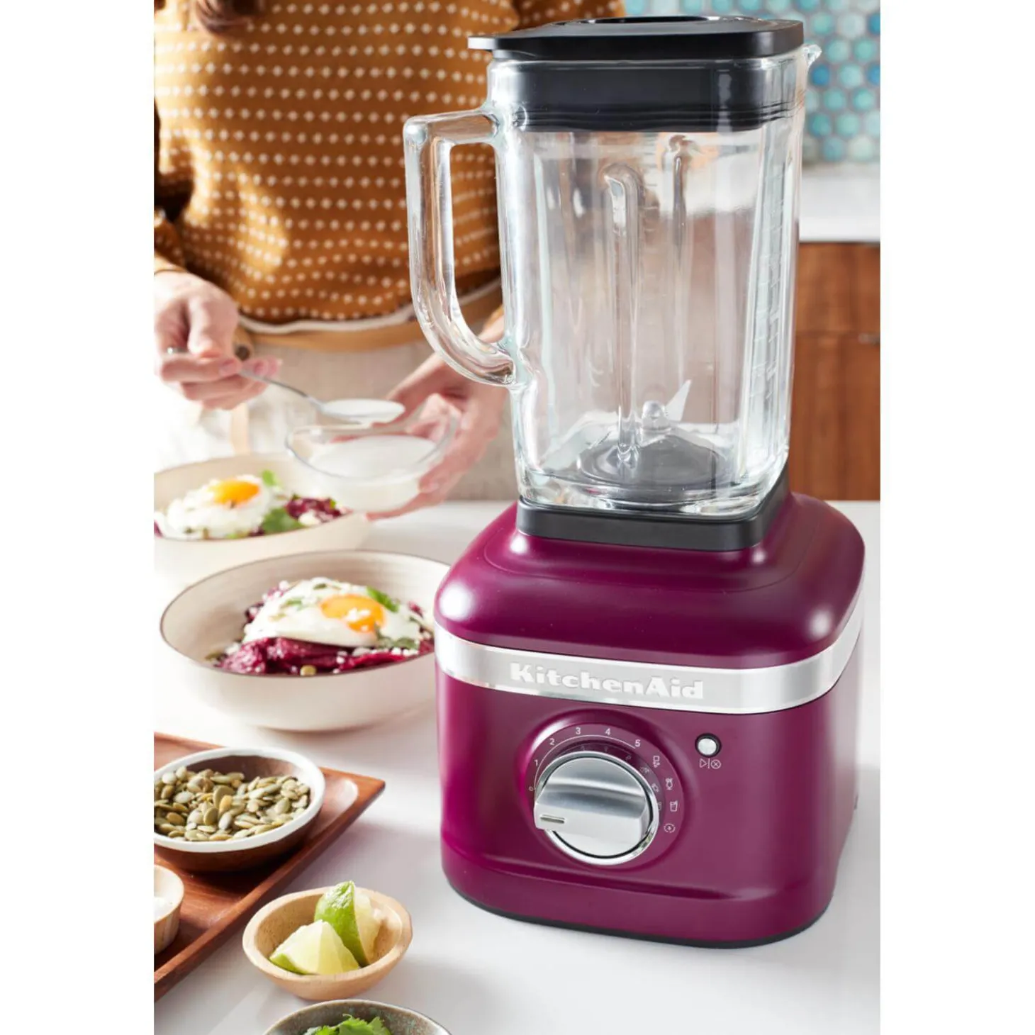 KitchenAid Artisan K400 5KSB4026BBE Blender - Beetroot
