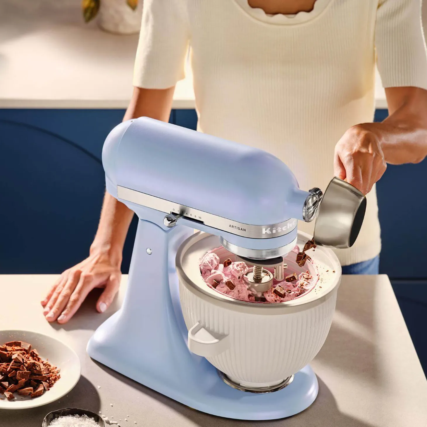 KitchenAid 195 Artisan Tilt-Head Stand Mixer - Blue Salt