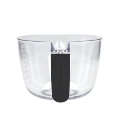 KitchenAid Clear Plastic Batter Bowl With Black Handle