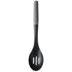 KitchenAid Soft Grip Slotted Spoon - Charcoal Grey