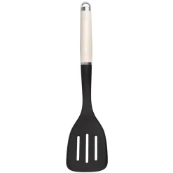 KitchenAid Utensils Plastic Slotted Turner - Almond Cream