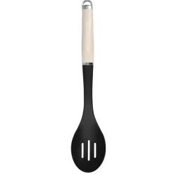 KitchenAid Utensils Plastic Slotted Spoon - Almond Cream