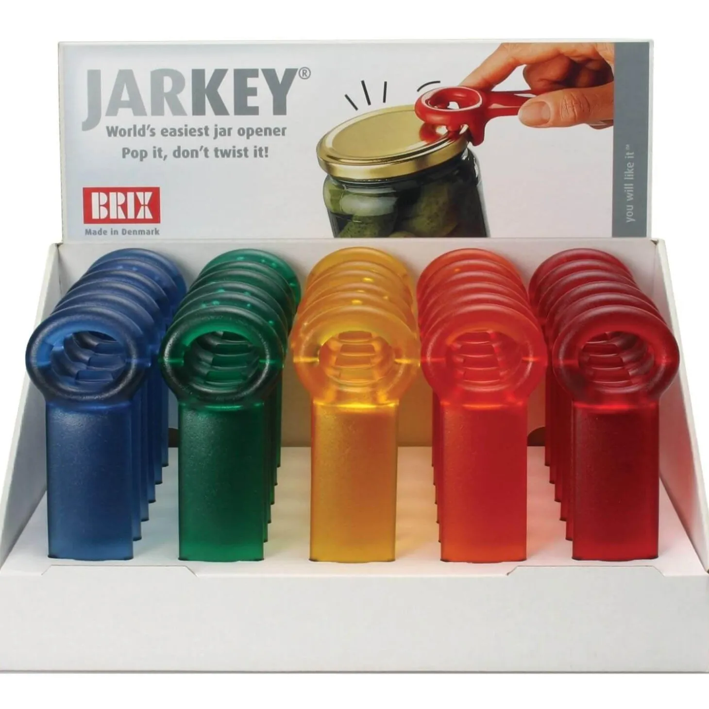 KitchenCraft Lever Action Jar Key Openers - Assorted