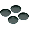 KitchenCraft Mini Flan Tins - Set of 4