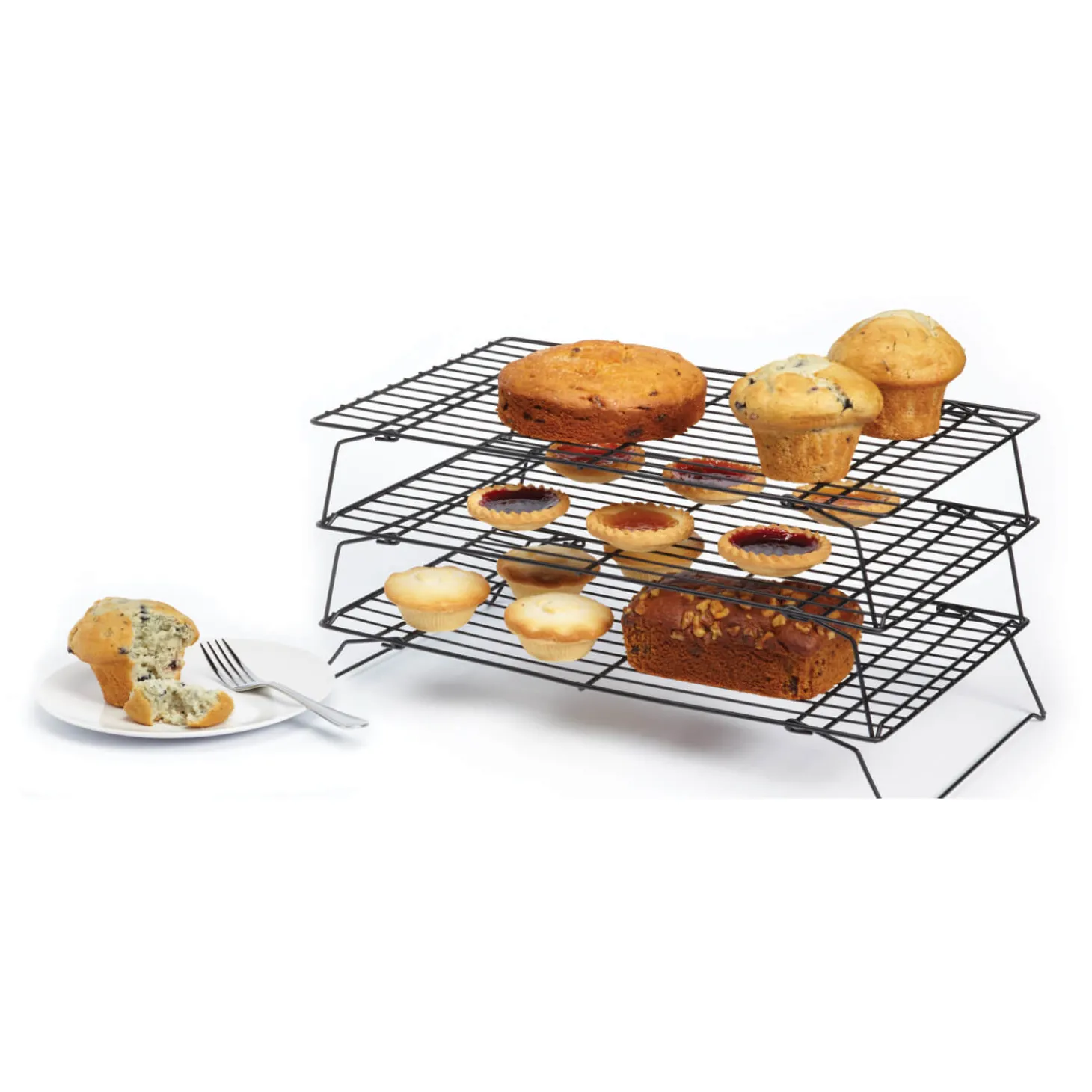 KitchenCraft Non-Stick Cooling Rack - 3 Tier