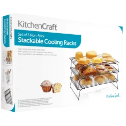 KitchenCraft Non-Stick Cooling Rack - 3 Tier