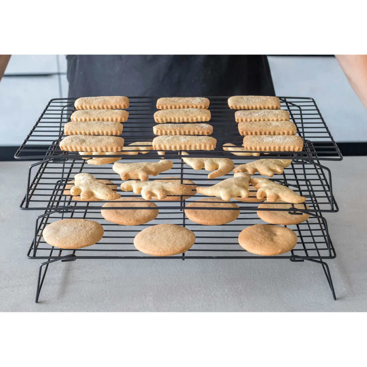 KitchenCraft Non-Stick Cooling Rack - 3 Tier