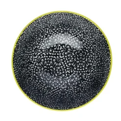 Kitchencraft Stoneware Bowl - Black Floral