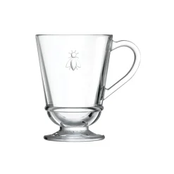 La Rochere Bee Embossed Clear Glass Mug - 270ml