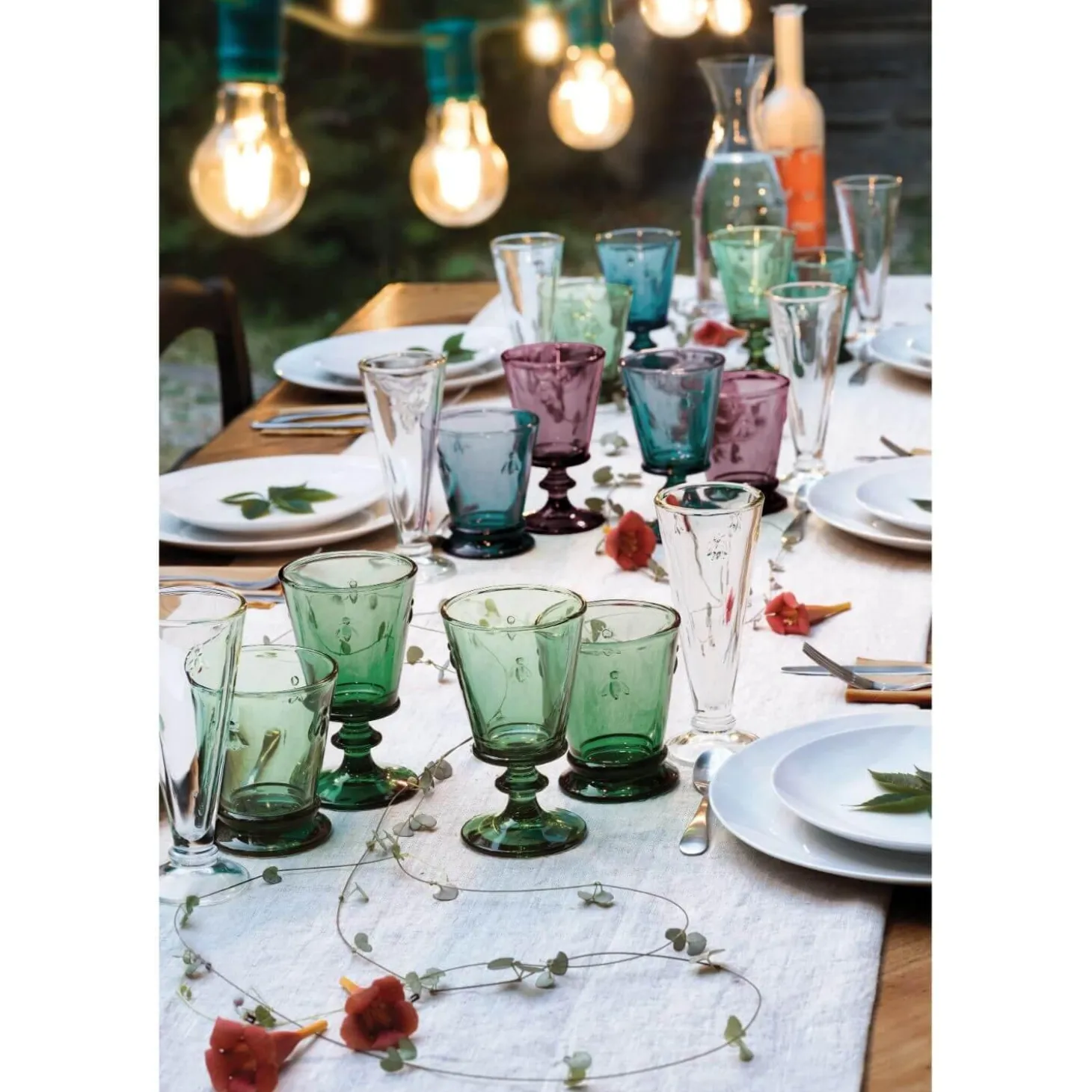 La Rochere Bee Embossed Clear Large Long Drink Glass - 460ml