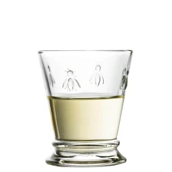 La Rochere Bee Embossed Clear Mini Goblet Tumbler Glass - 185ml