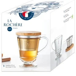 La Rochere Bee Tea Glass Mug with Infuser