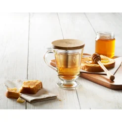 La Rochere Bee Tea Glass Mug with Infuser