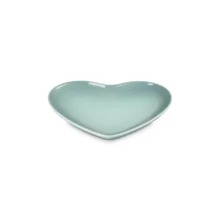 Le Creuset 23cm Heart Stoneware Plate - Sea Salt
