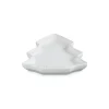 Le Creuset 19cm Stoneware Christmas Tree Plate - White