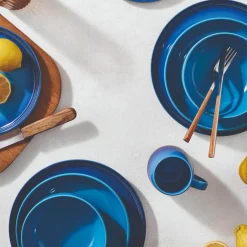 Le Creuset 27cm Stoneware Coupe Dinner Plate - Azure