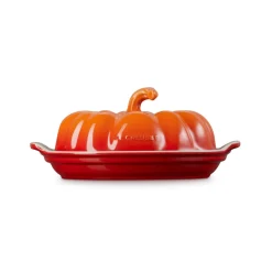 Le Creuset Halloween Stoneware Pumpkin Butter Dish - Volcanic