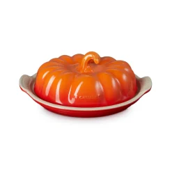 Le Creuset Halloween Stoneware Pumpkin Butter Dish - Volcanic