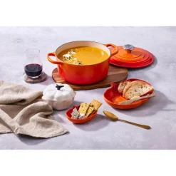 Le Creuset Halloween Stoneware Pumpkin Butter Dish - Volcanic