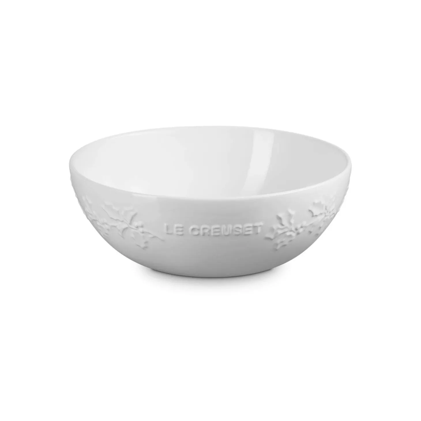 Le Creuset Holly 25cm Stoneware Serving Bowl - White