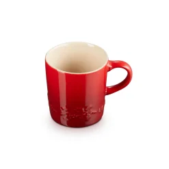 Le Creuset Holly Stoneware Cappuccino Mug - Cerise