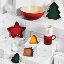 Le Creuset Holly Stoneware Cappuccino Mug - Cerise