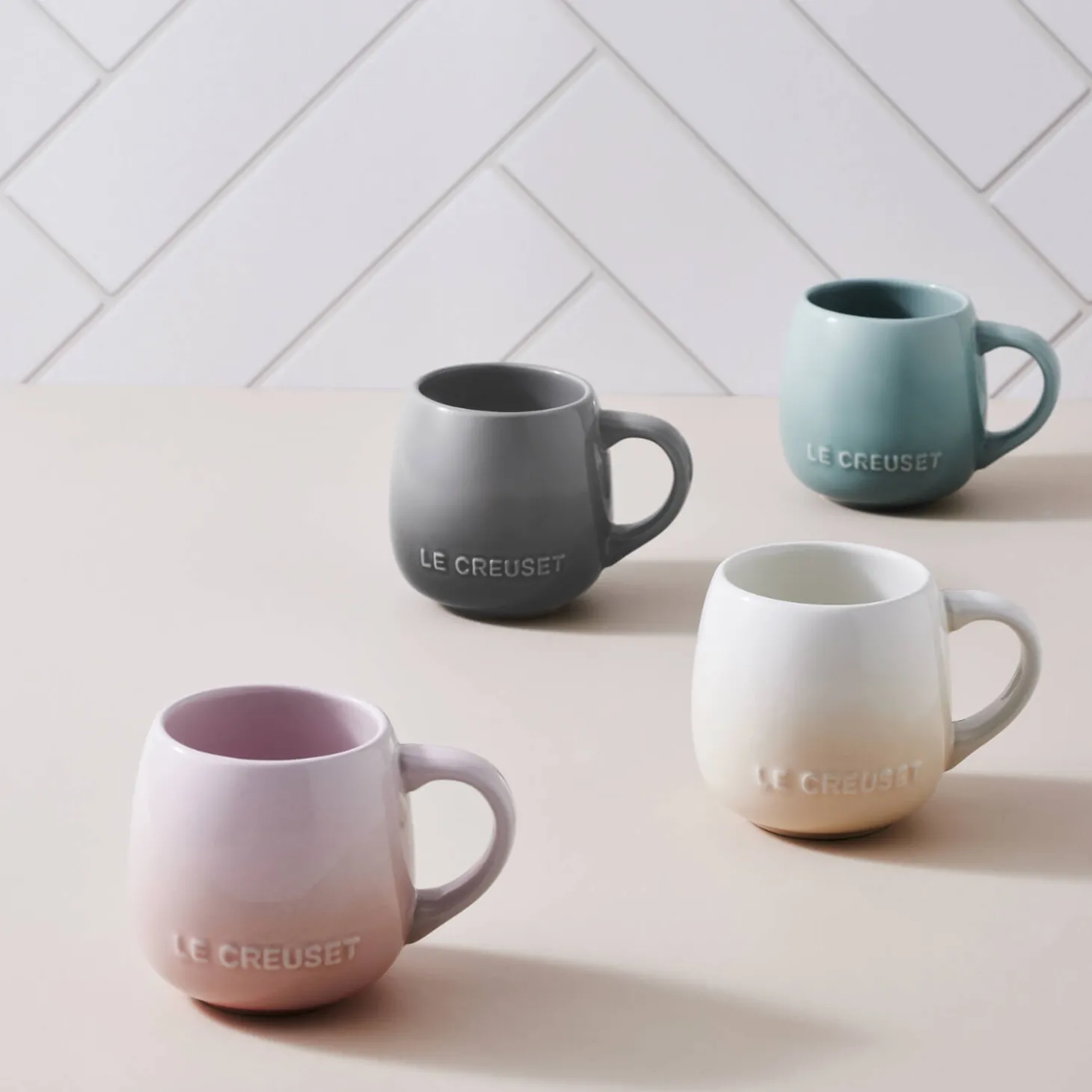 Le Creuset 320ml Stoneware Coupe Sphere Mug - Shell Pink