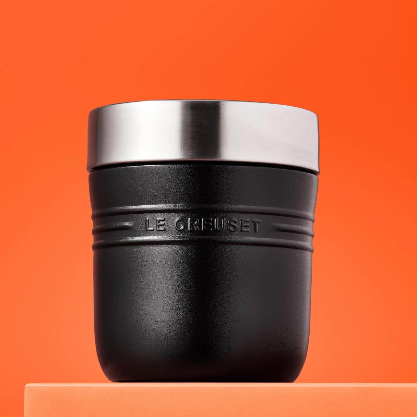 Le Creuset 'On The Go' 500ml Insulated Food Flask - Satin Black