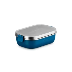 Le Creuset 'On The Go' Stainless Steel 900ml Rectangular Lunch Box - Deep Teal