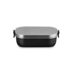 Le Creuset 'On The Go' Stainless Steel 900ml Rectangular Lunch Box - Satin Black