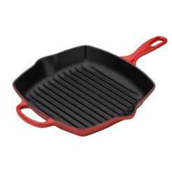 Le Creuset Signature Cast Iron 26cm Square Grillit - Cerise