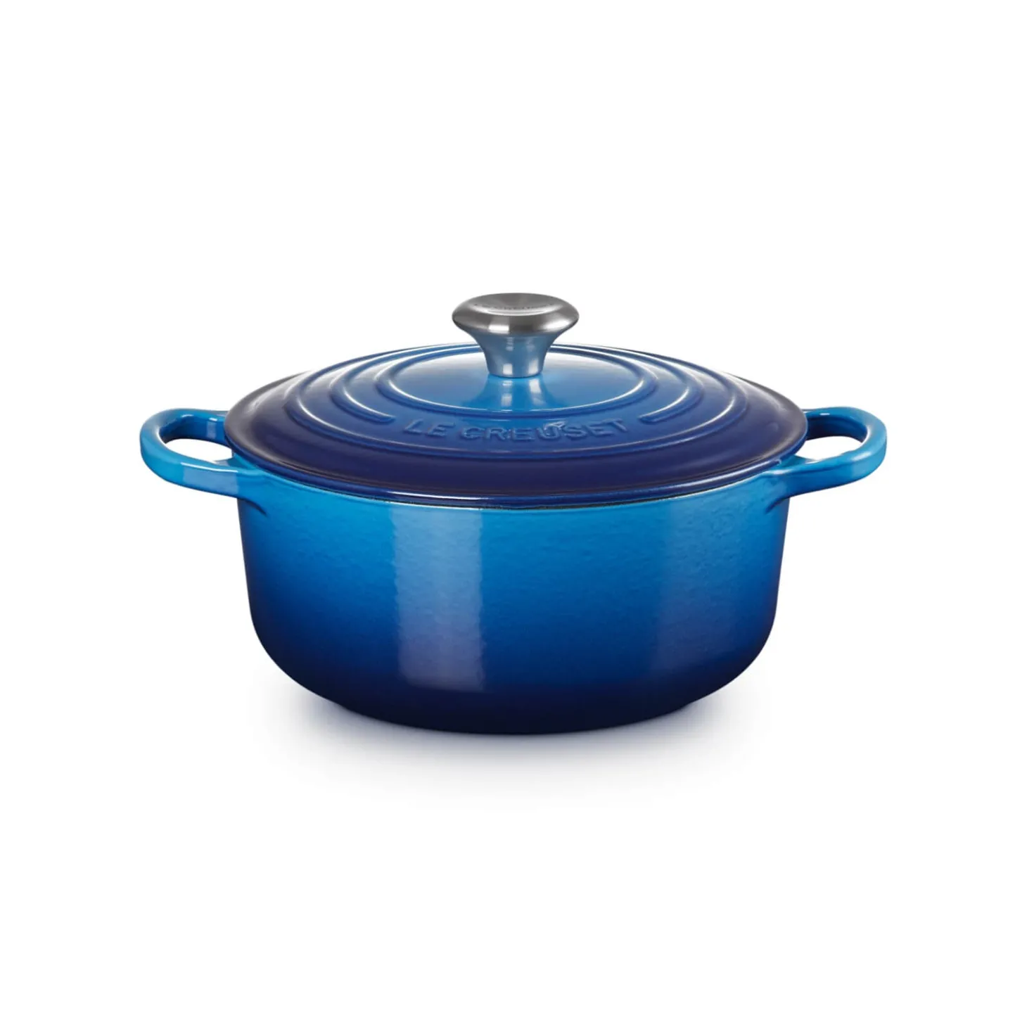 Le Creuset Signature Cast Iron 20cm Round Casserole - Azure