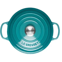 Le Creuset Signature Cast Iron 20cm Round Casserole - Teal