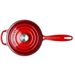 Le Creuset Signature Cast Iron 3 Piece Saucepan Set - Cerise