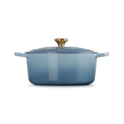Le Creuset Signature Cast Iron 28cm Round Casserole - Chambray