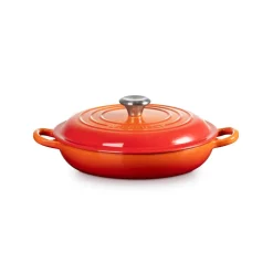 Le Creuset Signature Cast Iron 22cm Shallow Casserole - Volcanic