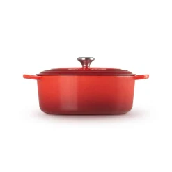 Le Creuset Signature Cast Iron 31cm Oval Casserole - Cerise