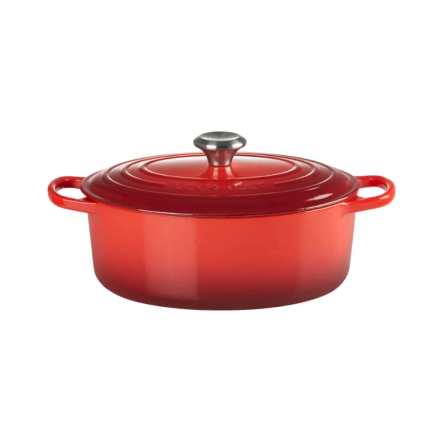 Le Creuset Signature Cast Iron 25cm Oval Casserole - Cerise