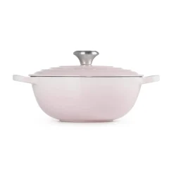Le Creuset Signature Cast Iron 24cm Soup Pot - Shell Pink